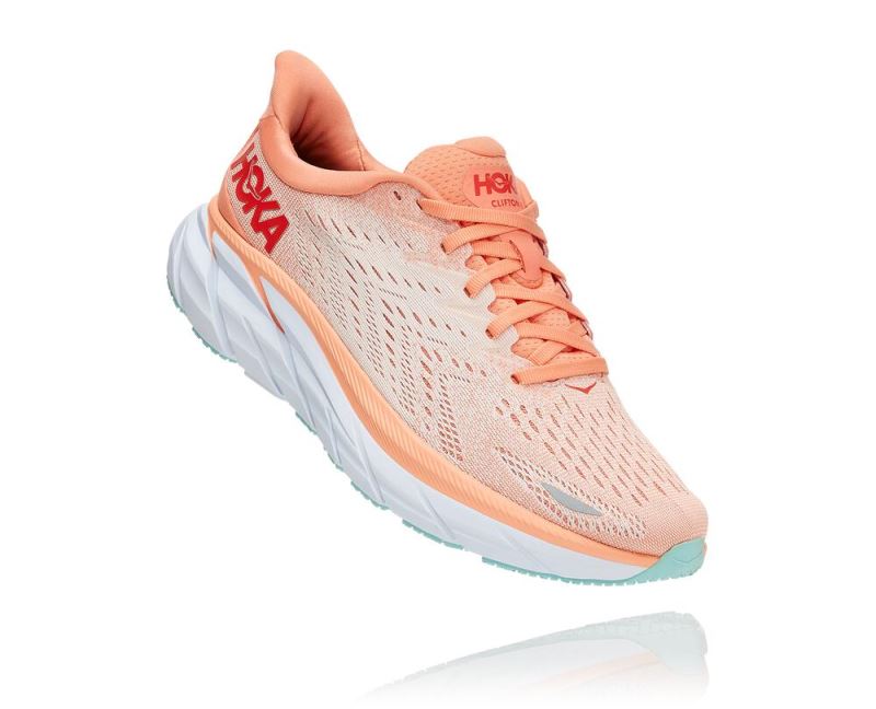 Hoka One One Clifton 8 - Sapatos Ortopédicos Mulher Prateadas | PT-JKsMlLF